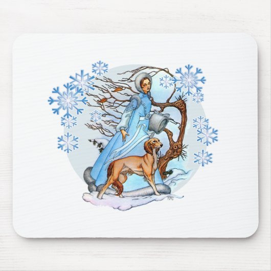 Tapis De Souris Promenade d'hiver (Devant)