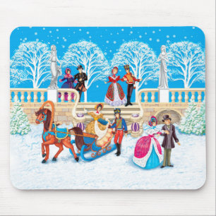 Tapis De Souris Promenade hivernale