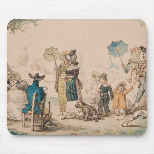 Tapis De Souris Promenade sur le Champs-Elysees, 1811 (Devant)