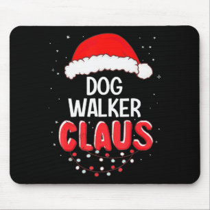 Tapis De Souris Promeneur de chien Père Noël Costume de Noël assor