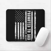 Tapis De Souris Promoted To Dad 2023 Funny Shirt For New Dad  (Avec souris)