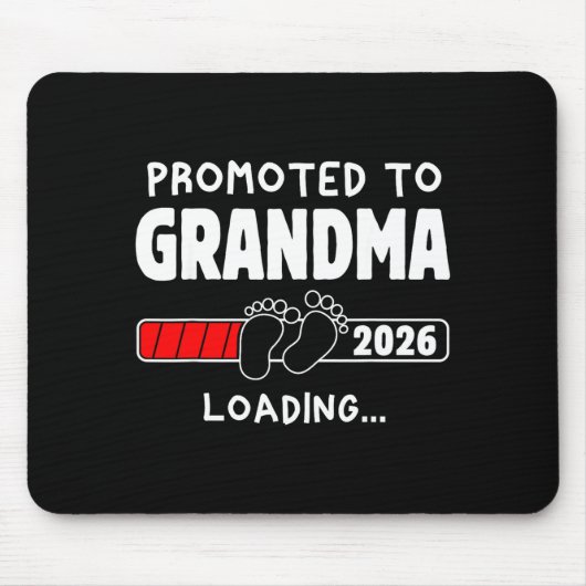 Tapis De Souris Promoted To Grandma Est 2026 Soon To Be New Grandm (Devant)