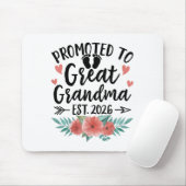 Tapis De Souris Promoted To Great Grandma Est 2026 First Time New (Avec souris)