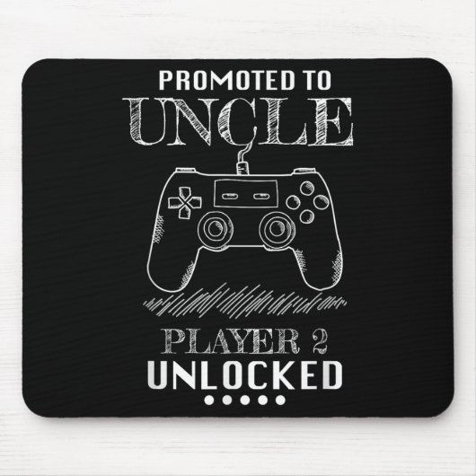 Tapis De Souris Promoted To Uncle Player 2 Unlock Shirt New Uncle  (Devant)