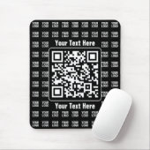 Tapis De Souris Promotional QR code (editable) plus Logo Pattern (Avec souris)