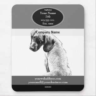 Tapis de souris promotionnel graphique de chien -