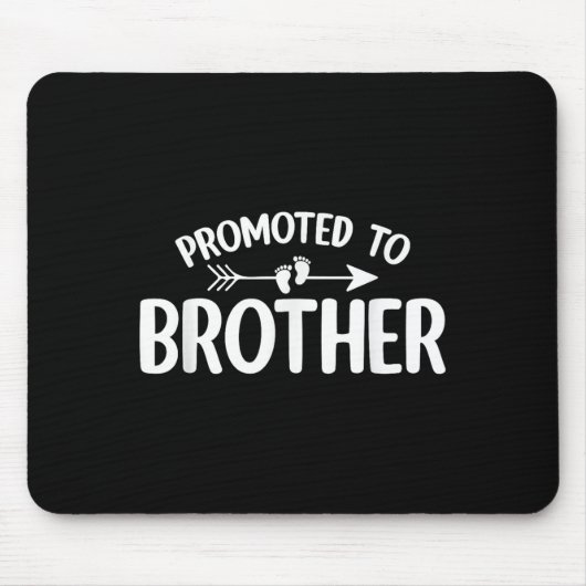 Tapis De Souris Promu À Frère Grossesse Funny Faire-part B (Devant)