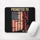 Tapis De Souris Promu À Oncle Est.2026 Nouveau Membre De Famille U (Avec souris)