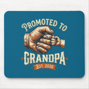 Tapis De Souris Promu grand-père dès 2026 check bébé
