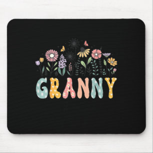 Tapis De Souris Promu Mamie Anc. 2026 Marguerite Floral Fleur Sauv
