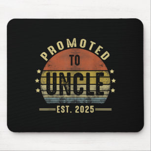 Tapis De Souris Promu Oncle Estimé 2025 Nouvelle Oncle Fête des Pè