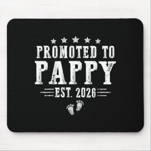 Tapis De Souris Promu Pappy Est.2026 Fête des Pères Première Fois