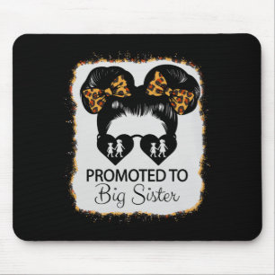 Tapis De Souris Promue grande soeur fille léopard bébé annonce