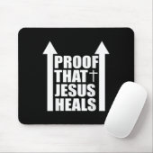 Tapis De Souris Proof That Jesus Heals - I Am Healed - Christian  (Avec souris)