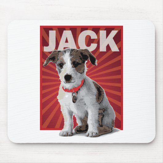 Tapis De Souris Propriétaire d'animal familier de Jack Russell (Devant)