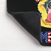 Tapis De Souris Propriétaire de chien berger allemand 4 juillet (Coin)