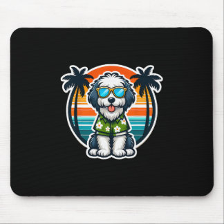 Tapis De Souris Propriétaire de chien Old English Sheepdog Vibes e