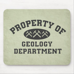 Tapis De Souris Propriété de département de géologie