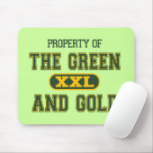 Tapis De Souris Propriété du vert et du Gold1 (Avec souris)