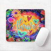 Tapis De Souris Prospérer Inspiriity Colorful Heart Fun (Avec souris)