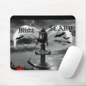 Tapis De Souris Protection de crâne de M.S. Logo Wing de croix (Avec souris)