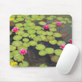 Tapis De Souris protection de lis avec les fleurs roses (Avec souris)