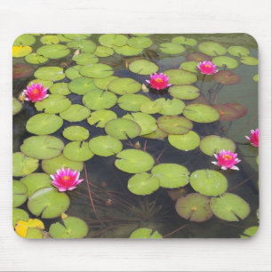 Tapis De Souris protection de lis avec les fleurs roses