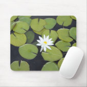 Tapis De Souris Protection de lis blanc (Avec souris)