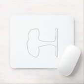 Tapis De Souris protection grise d'arbre (Avec souris)