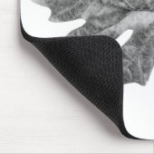 Tapis De Souris protection noire et blanche de feuille (Coin)