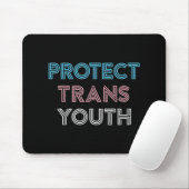 Tapis De Souris Protéger les jeunes transgenres LGBT Pride (Avec souris)