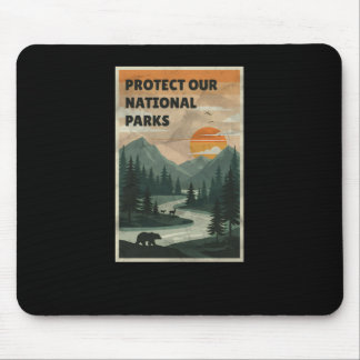 Tapis De Souris Protéger nos parcs - Parcs nationaux États-Unis Au