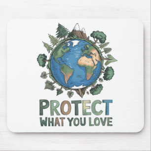Tapis De Souris Protégez ce que vous aimez" Conception De l'enviro