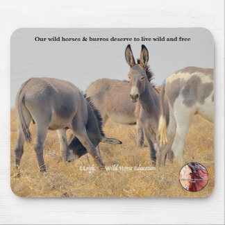 Tapis De Souris Protégez nos Burros sauvages