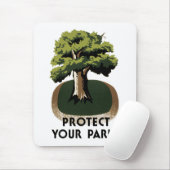 Tapis De Souris Protégez vos parcs (Avec souris)