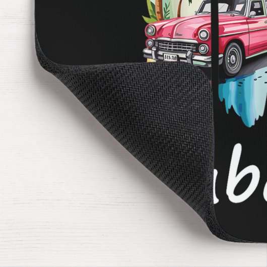 Tapis De Souris Proud Cubanita Cuban Flag Guitar Mojito Car Design (Coin)