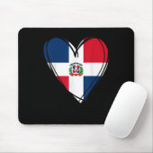 Tapis De Souris Proud Dominican Boy Girl Aunt Dad Mama Cool Flag H (Avec souris)