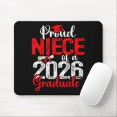 Tapis De Souris Proud Niece Of A Cl Of 2026 Graduate Senior Gradua (Avec souris)
