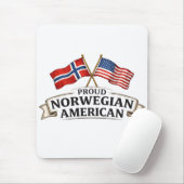 Tapis De Souris Proud Norwegian American Mouse Pad (Avec souris)