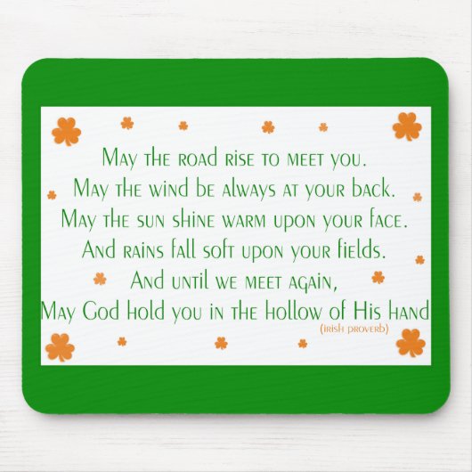 Tapis De Souris Proverbe irlandais 2 Mousepad (Devant)