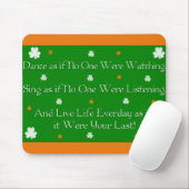 Tapis De Souris Proverbe irlandais Mousepad (Avec souris)