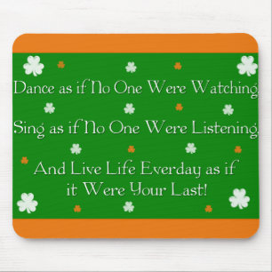 Tapis De Souris Proverbe irlandais Mousepad
