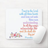 Tapis De Souris Proverbe Verset de la Bible (Avec souris)