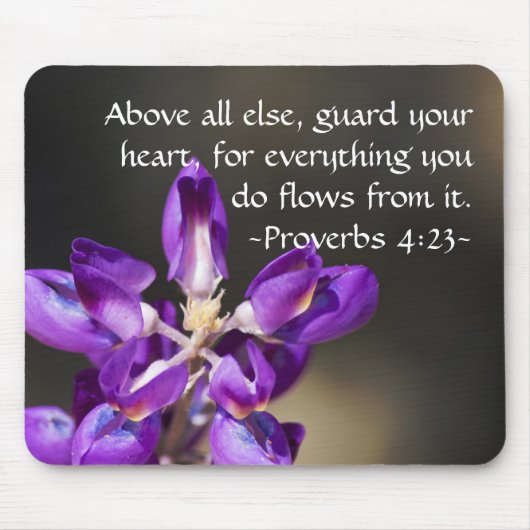 Tapis De Souris Proverbes 4:23 (Devant)