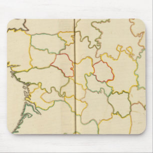Tapis De Souris Provinces, France Plan