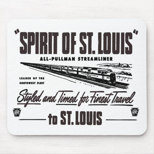 Tapis De Souris PRR L'esprit du train de voyageurs St. Louis (Devant)