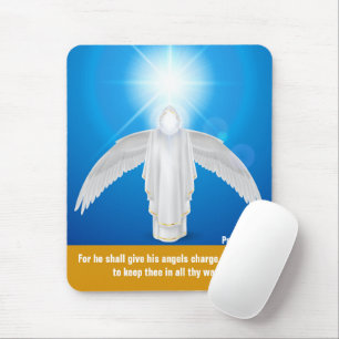 Tapis De Souris Psalms 91:11 Mousepad