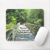 Tapis De Souris Psaume 119:105 Ta parole est une lampe... (Avec souris)
