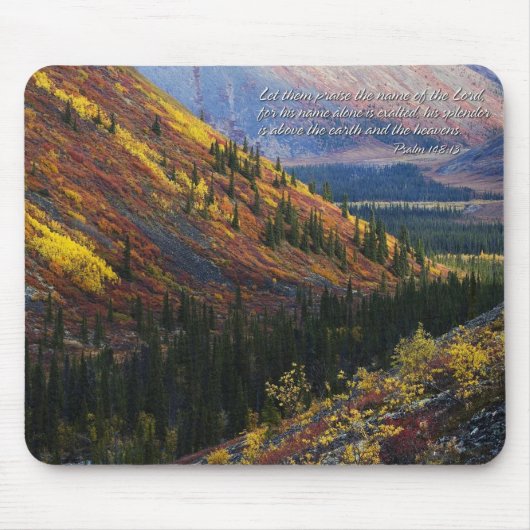 Tapis De Souris Psaume 148:13 Mousepad (Devant)