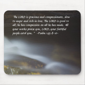 Tapis De Souris Psaume 148:8-10 Eau soie Mousepad